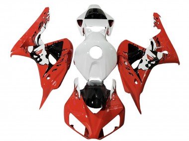 2006-2007 Honda CBR1000RR Motorcycle Fairings - White Red Glossy Black Canada