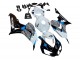 2006-2007 Honda CBR1000RR Motorcycle Fairing - White Blue Glossy Black Canada