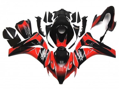 2008-2011 Honda CBR1000RR Motorcycle Fairing - Red Glossy Black Canada