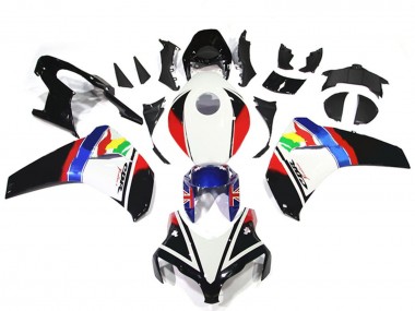 2008-2011 Honda CBR1000RR Motorcycle Fairings - White Red Blue Glossy Black Star Canada