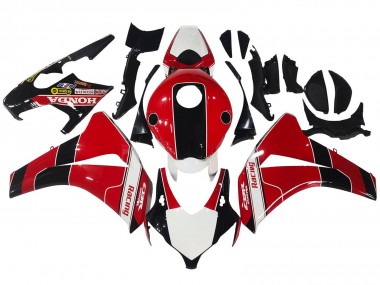 2008-2011 Honda CBR1000RR Motorcycle Fairings - Red White Glossy Black Racing Canada