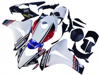 2008-2011 Honda CBR1000RR Motorcycle Fairings - White Red Blue Black Star Lee Carrera Canada
