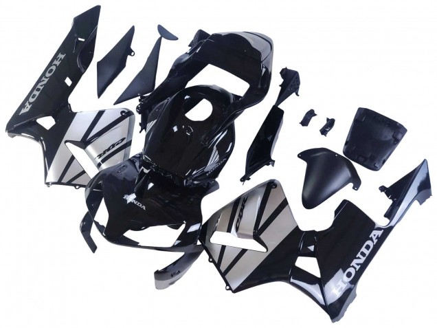 2003-2004 Honda CBR600RR Motorcycle Fairings - Silver Glossy Black Canada