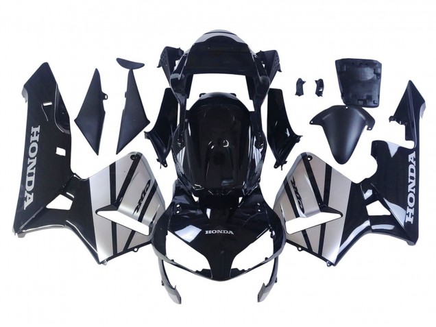 2003-2004 Honda CBR600RR Motorcycle Fairings - Silver Glossy Black Canada