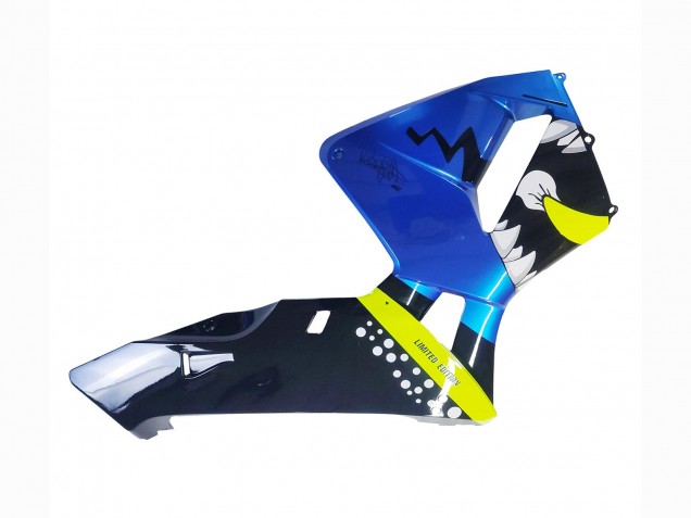 2003-2004 Honda CBR600RR Motorcycle Fairings - Blue Neon Yellow Glossy Black Shark Canada