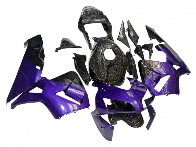2003-2004 Honda CBR600RR Motorcycle Fairings - Purple Black Forged Carbon Fiber Canada