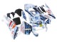 2003-2004 Honda CBR600RR Motorcycle Fairings - White Blue Red Nastro Azzurro 46 Canada