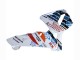 2003-2004 Honda CBR600RR Motorcycle Fairings - White Blue Red Nastro Azzurro 46 Canada