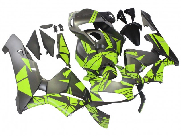 2003-2004 Honda CBR600RR Motorcycle Fairings - Yellow Matte Black Canada