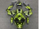 2003-2004 Honda CBR600RR Motorcycle Fairings - Yellow Matte Black Canada