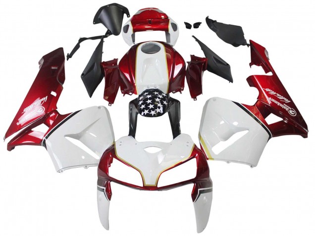 2005-2006 Honda CBR600RR Motorcycle Fairing Kits - Red White Black Canada