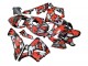 2005-2006 Honda CBR600RR Motorcycle Fairings - Black with Red Grey Camouflage Canada