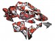 2005-2006 Honda CBR600RR Motorcycle Fairings - Black with Red Grey Camouflage Canada