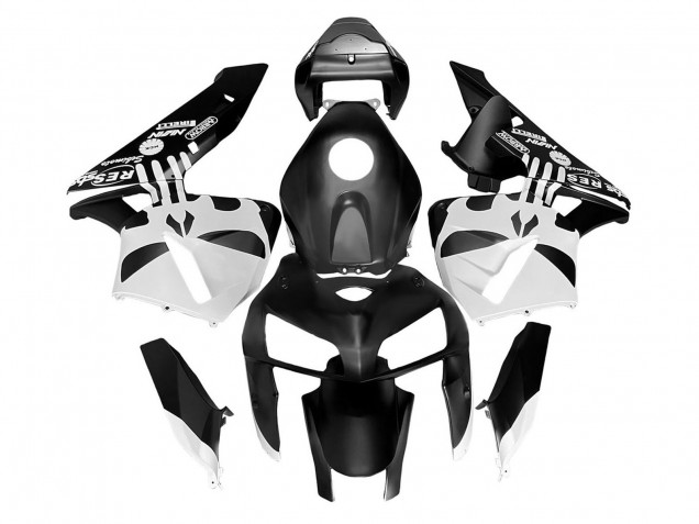 2005-2006 Honda CBR600RR Bike Fairings - Black White Canada