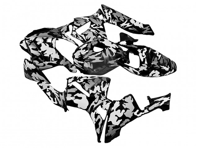 2005-2006 Honda CBR600RR Motorcycle Fairings - Black White Grey Camouflage Canada