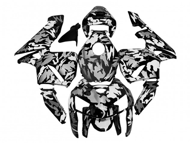 2005-2006 Honda CBR600RR Motorcycle Fairings - Black White Grey Camouflage Canada