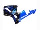 2005-2006 Honda CBR600RR Motorcycle Fairing - Glossy Black Blue Flame Canada