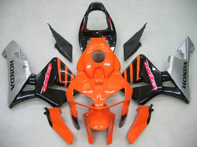 2005-2006 Honda CBR600RR Motorcycle Fairings - Orange Black Silver Canada