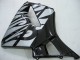 2005-2006 Honda CBR600RR Motorcycle Fairings - Glossy Black Grey Flame Canada