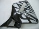 2005-2006 Honda CBR600RR Motorcycle Fairings - Glossy Black Grey Flame Canada