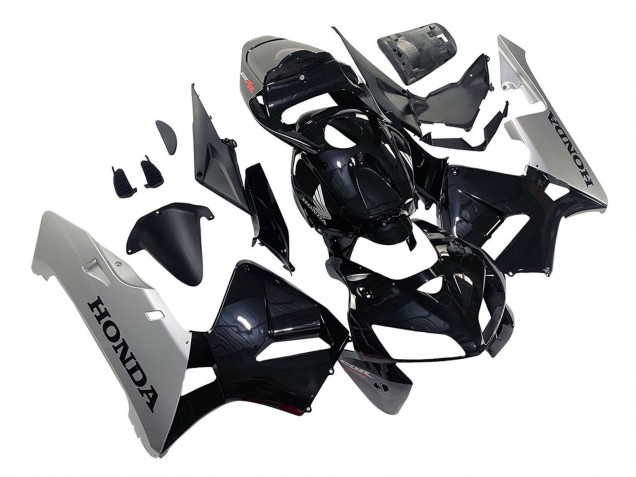 2005-2006 Honda CBR600RR Motorcycle Fairing - Black Silver Canada