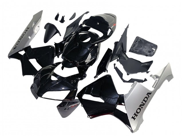 2005-2006 Honda CBR600RR Motorcycle Fairing - Black Silver Canada