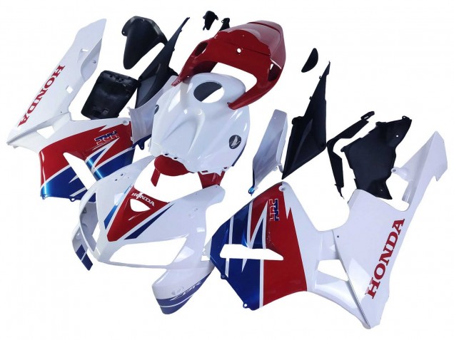 2005-2006 Honda CBR600RR Motorcycle Fairing - White Red Blue HRC Canada