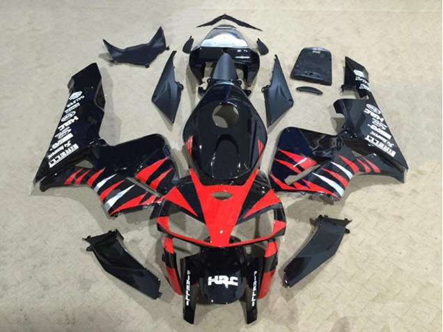 2005-2006 Honda CBR600RR Motorcycle Fairings - Glossy Black Red White HRC Canada