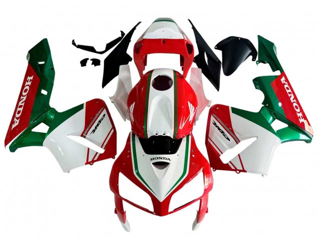 2005-2006 Honda CBR600RR Motorcycle Fairings - Red White Green Canada