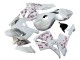 2005-2006 Honda CBR600RR Motorcycle Fairings - White with Cherry Blossom Canada