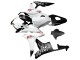 2007-2008 Honda CBR600RR Motorcycle Fairings - White Matte Black Red Repsol Canada