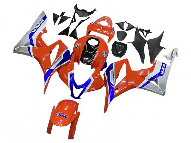 2007-2008 Honda CBR600RR Motorcycle Fairings - Silver Blue Red HRC Canada
