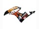 2007-2008 Honda CBR600RR Motorcycle Fairings - Yellow Orange Glossy Black Rossi Repsol Canada