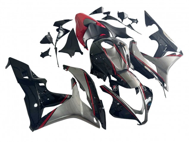 2007-2008 Honda CBR600RR Motorcycle Fairings - Silver Red Glossy Black Canada