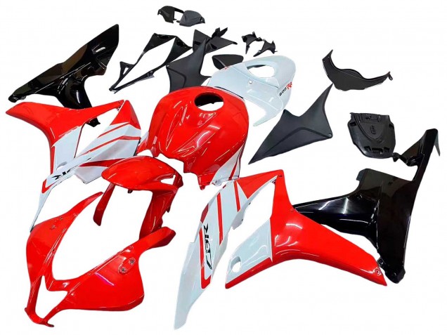 2007-2008 Honda CBR600RR Motorcycle Fairing - White Red Glossy Black Canada