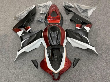2007-2008 Honda CBR600RR Motorcycle Fairings - White Red Matte Black Canada