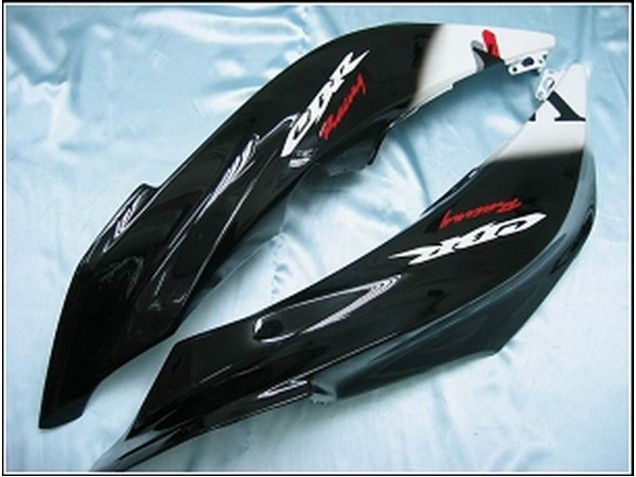 2007-2008 Honda CBR600RR Motorcycle Fairings - Glossy Black White West Canada