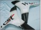 2007-2008 Honda CBR600RR Motorcycle Fairings - Glossy Black White West Canada