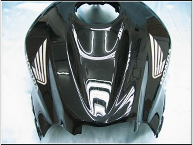 2007-2008 Honda CBR600RR Motorcycle Fairings - Glossy Black White West Canada