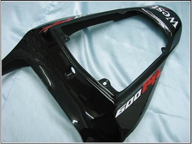 2007-2008 Honda CBR600RR Motorcycle Fairings - Glossy Black White West Canada