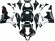 2007-2008 Honda CBR600RR Motorcycle Fairings - Glossy Black White West Canada