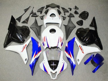 2009-2012 Honda CBR600RR Bike Fairings - White Blue Glossy Black Canada
