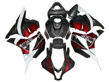 2009-2012 Honda CBR600RR Motorcycle Fairings - White Red Black Carbon Fiber Canada