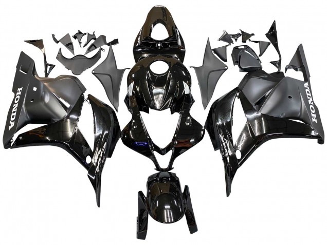 2009-2012 Honda CBR600RR Motorcycle Fairings - Glossy Black Matte Black Canada