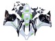 2009-2012 Honda CBR600RR Motorcycle Fairings - White Green Glossy Black Hannspree Canada