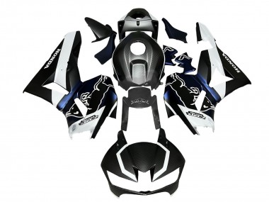 2013-2023 Honda CBR600RR Motorcycle Fairings - Black Carbon Fiber White Blue Red Bull Canada