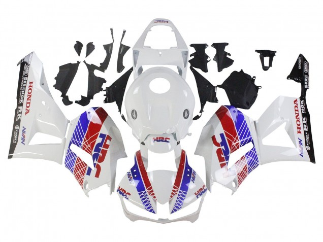 2013-2023 Honda CBR600RR Motorcycle Fairing - White Red Blue HRC Canada
