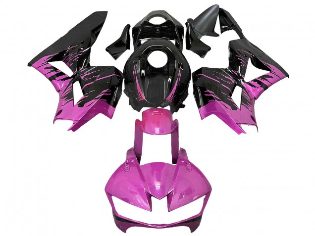 2013-2023 Honda CBR600RR Motorcycle Fairings - Pink Glossy Black Canada