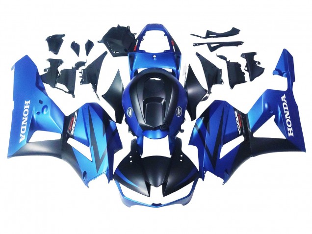 2013-2023 Honda CBR600RR Motorcycle Fairings - Blue Matte Black Racing Canada