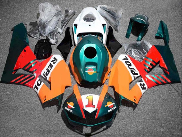 2013-2023 Honda CBR600RR Motorcycle Fairings - Orange White Red Glossy Black Dark Green Repsol 1 Canada